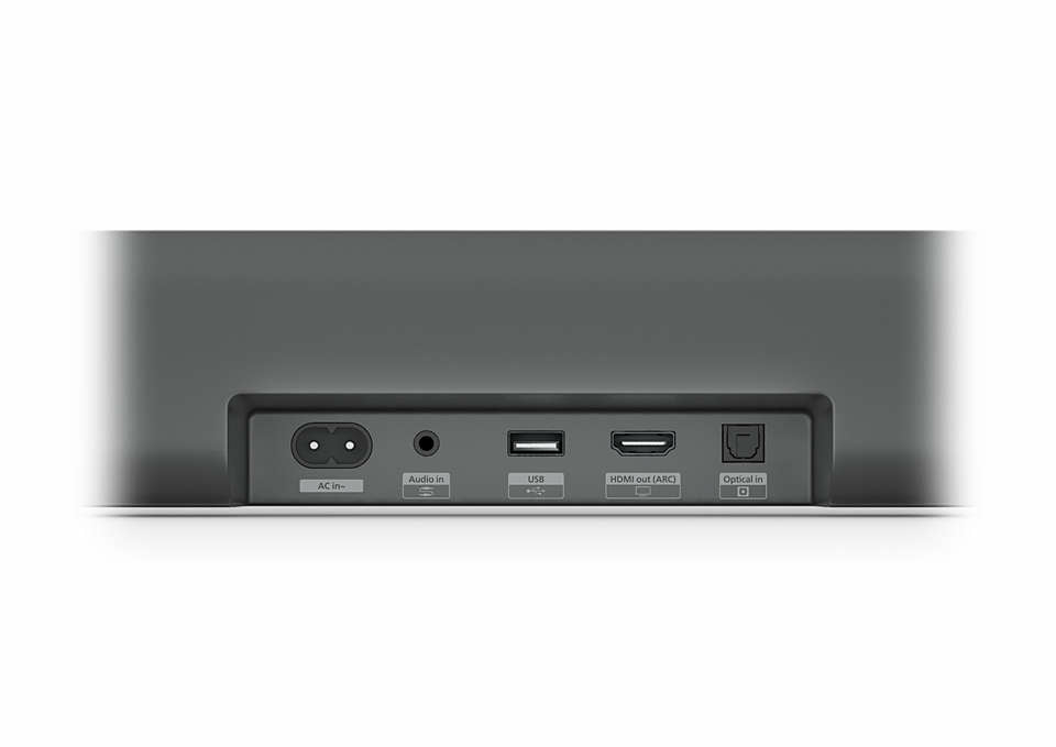 Philips TAB5109/10 haut-parleur soundbar Gris 2.0 canaux 60 W
