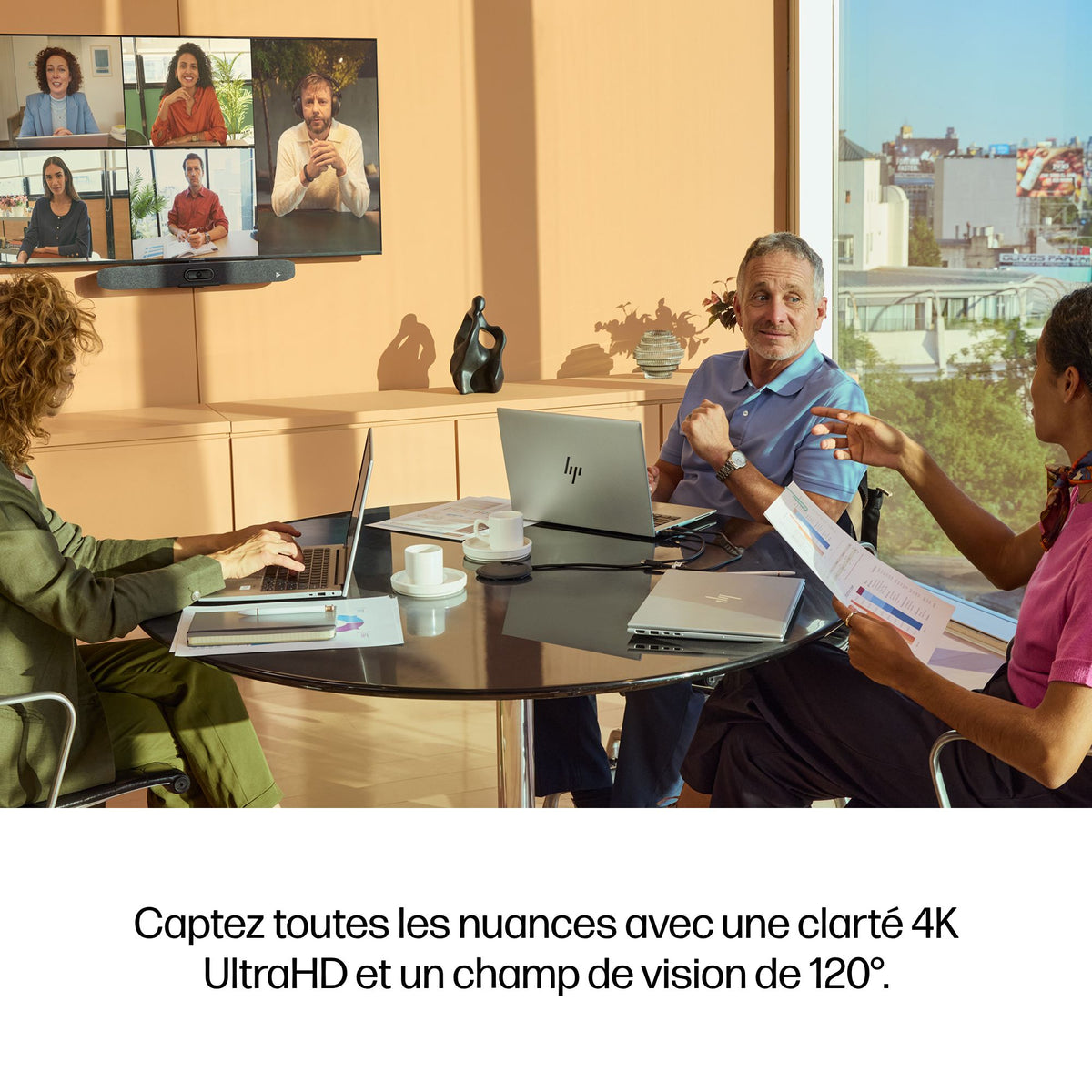 HP Poly Studio V12 Barre Vidéo USB sans module d'alimentation
