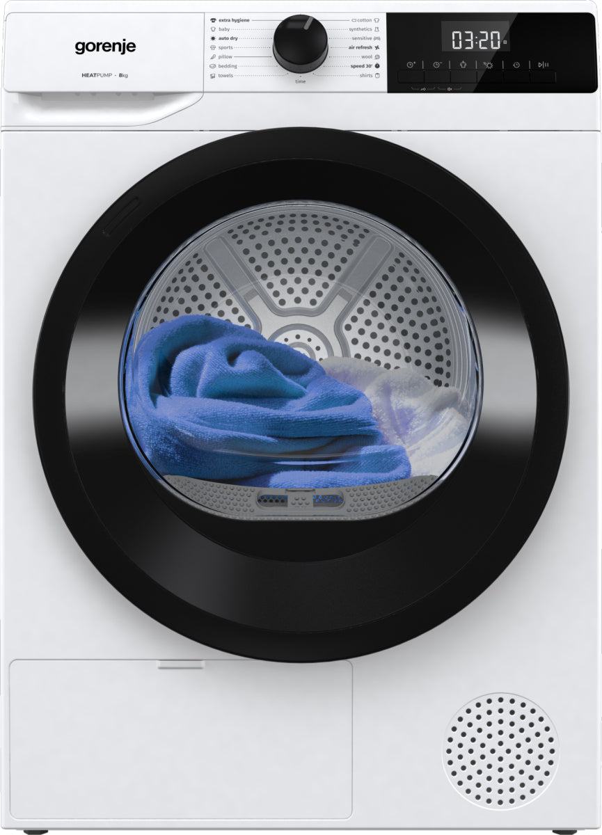 Gorenje DHNE82 sèche-linge Pose libre Charge avant 8 kg Blanc