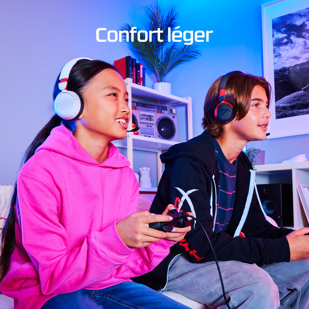 HyperX Cloud Mini — Casque pour gaming (lavande) - vue 3