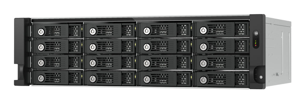 QNAP TL-R1600PES-RP Boîtier de disques de stockage Boîtier disque dur/SSD Noir, Gris 2.5/3.5"