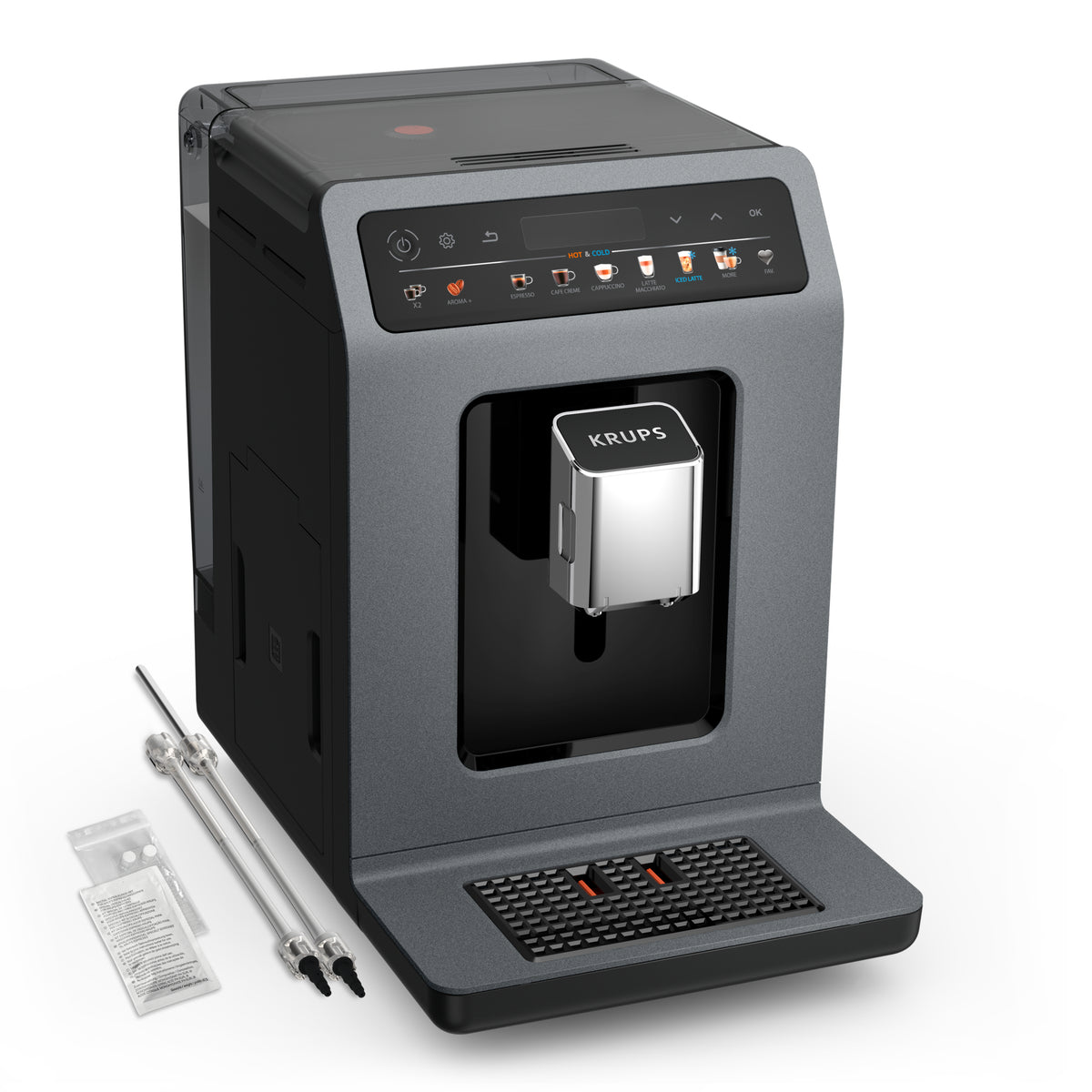 Krups Evidence Hot & Cold EA898GF0 machine à café Entièrement automatique Machine à expresso 2,5 L