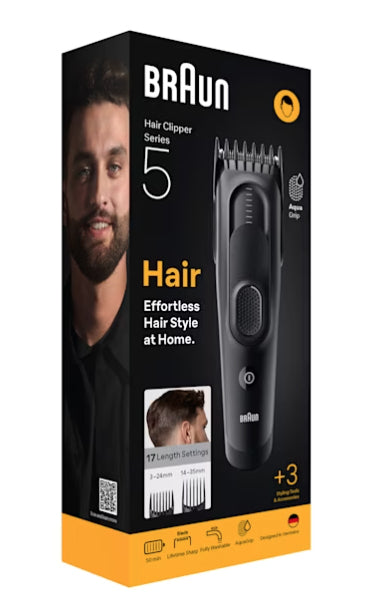Braun HC5530 tondeuse à cheveux Noir 17 Hybrides nickel-métal (NiMH)