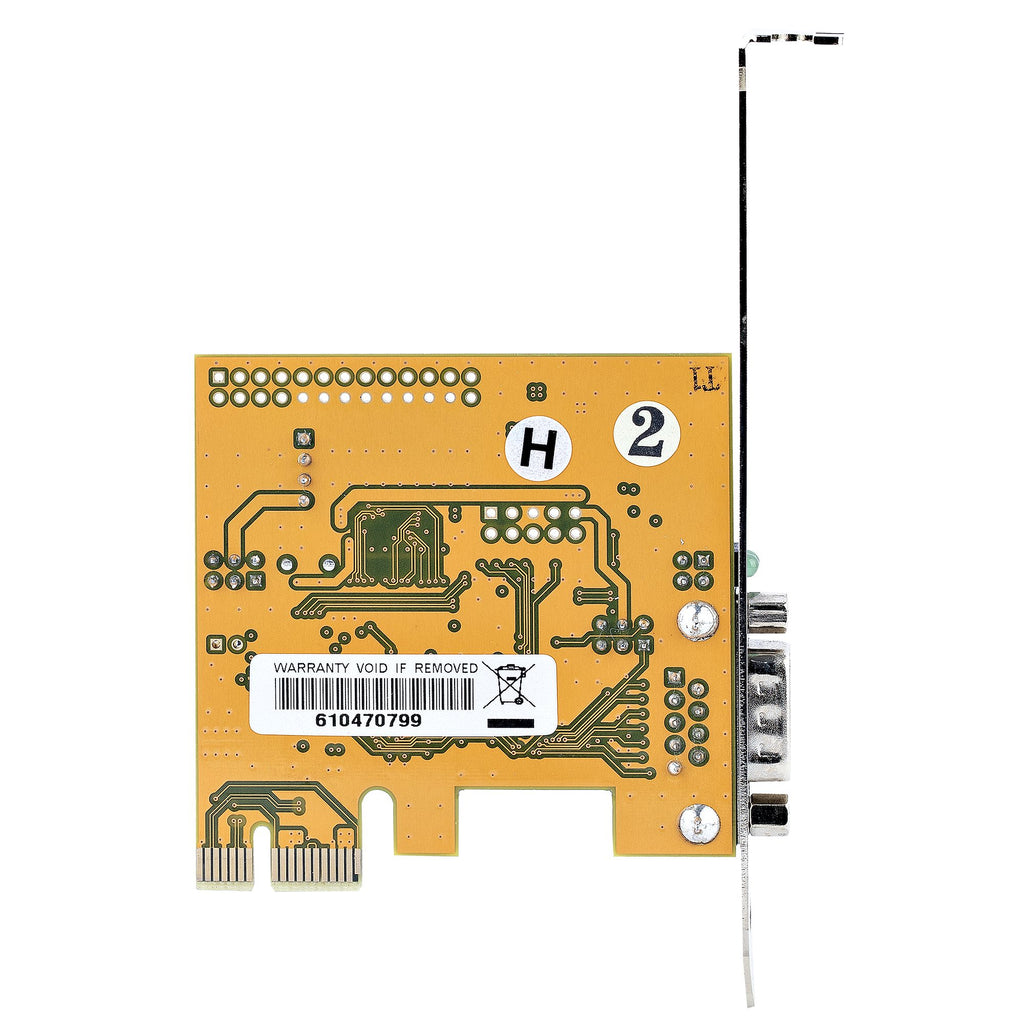 StarTech.com Carte Série PCI Express 1 Port RS232 DB9 avec UART 16C1050, Profil Bas et Standard