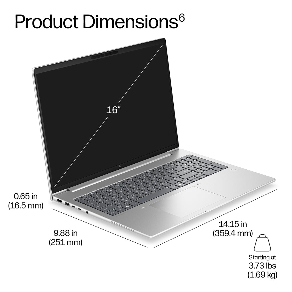 HP EB6G2i16 7 350 16 32GB/512 PC Nordics