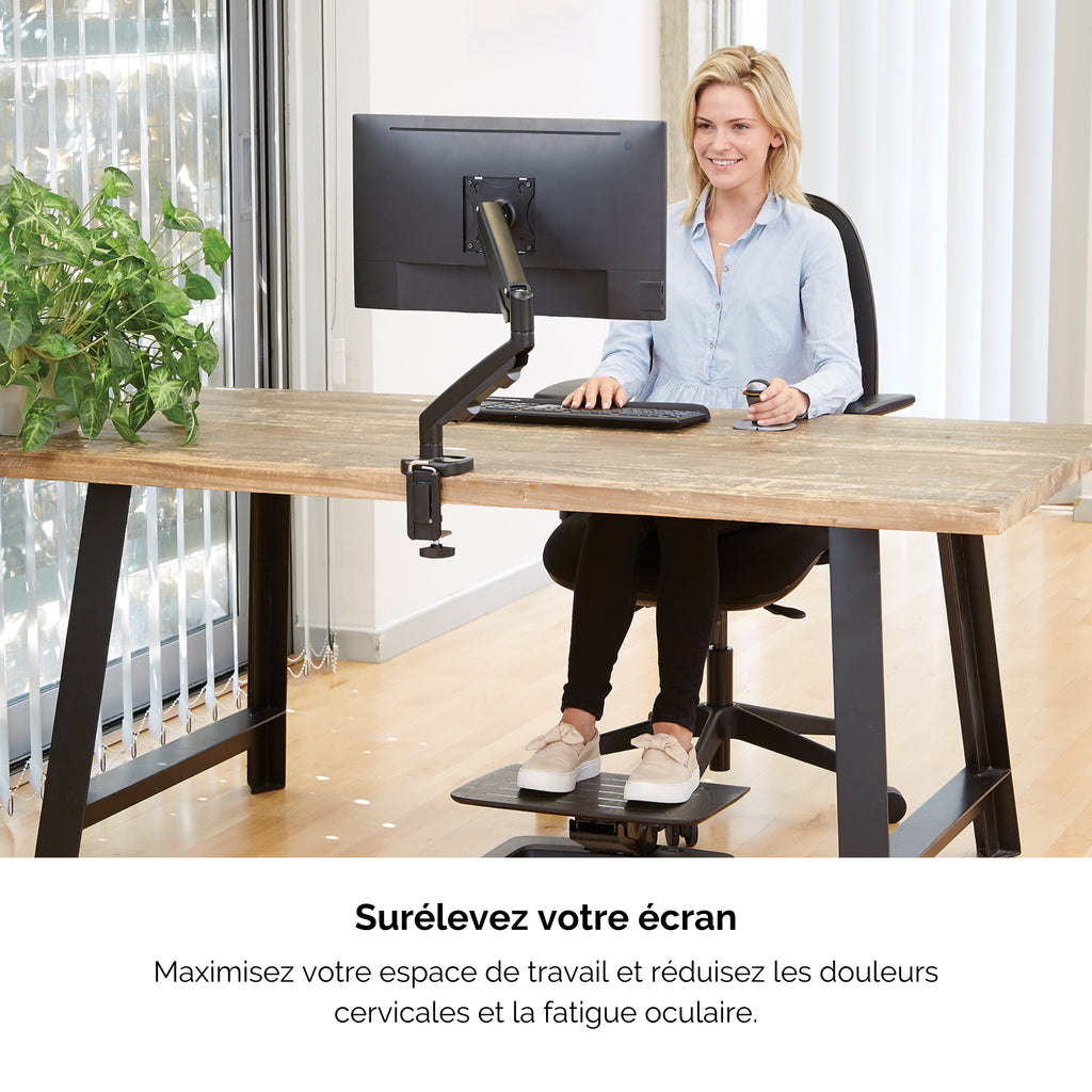 Fellowes Eppa 9683101 support d'écran plat pour bureau 101,6 cm (40") Noir - vue 4