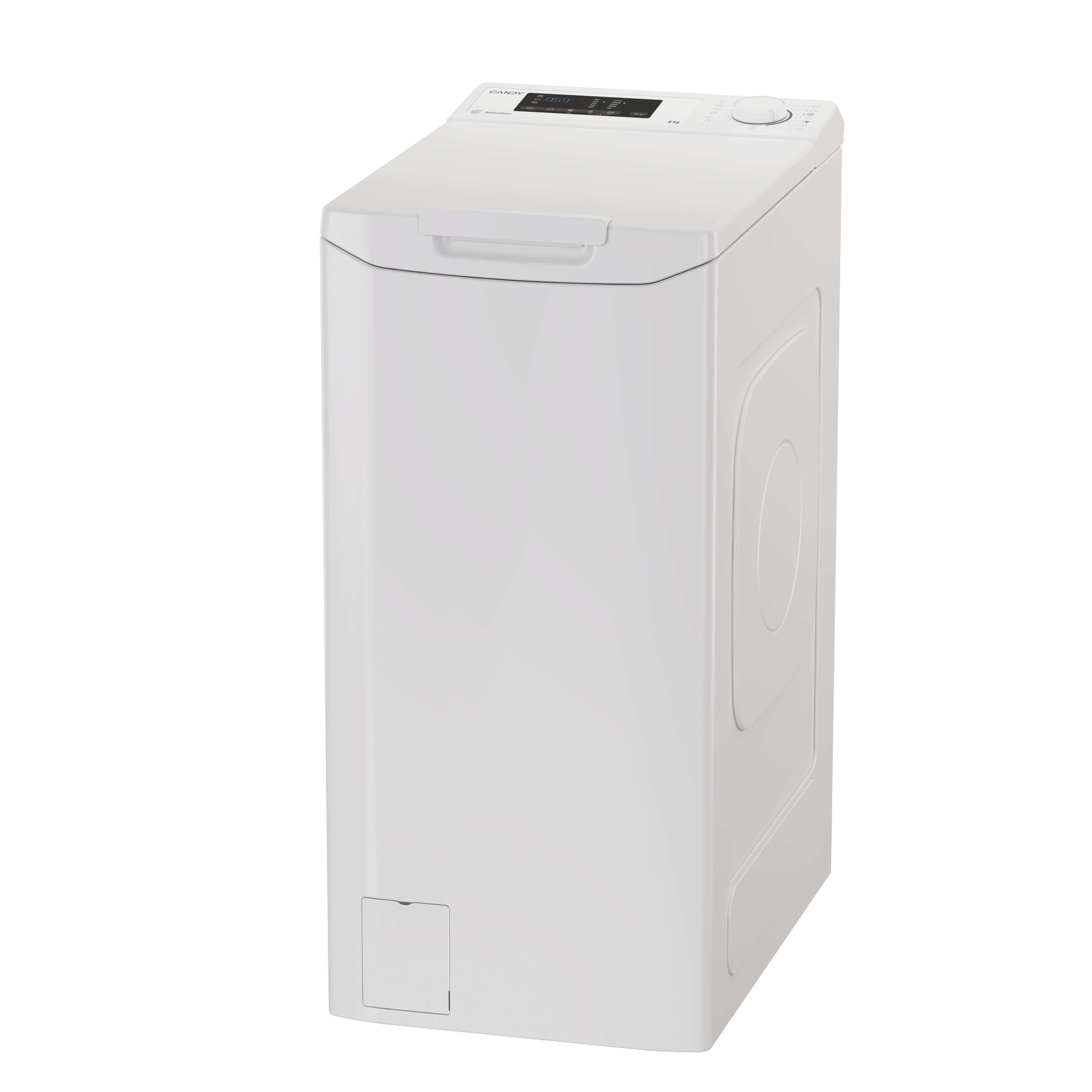 Candy TCA283D2-S machine à laver Charge par dessus 8 kg 1200 tr/min Blanc