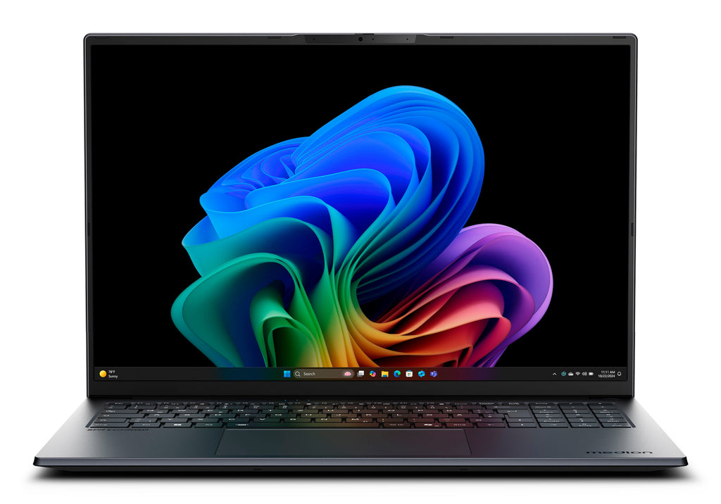 MEDION SPRCHRGD 16 S1 OLED; Copilot+ PC Intel Core Ultra 7 258V Ordinateur portable 40,6 cm (16") 2.8K 32 Go LPDDR5x-SDRAM 1 To SSD Wi-Fi 7 (802.11be) Windows 11 Home Gris