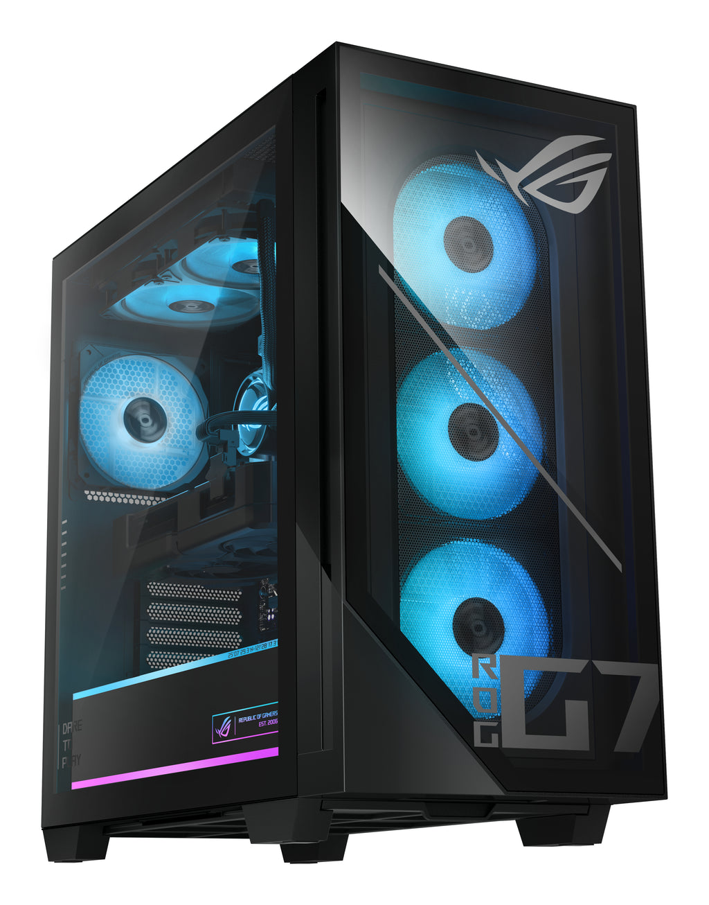 ASUS ASUS ROG G700 GM700TZ-R9800X064W AMD Ryzen™ 7 9800X3D 64 Go DDR5-SDRAM 1 To SSD NVIDIA GeForce RTX 5070 Windows 11 Home Tower PC Noir