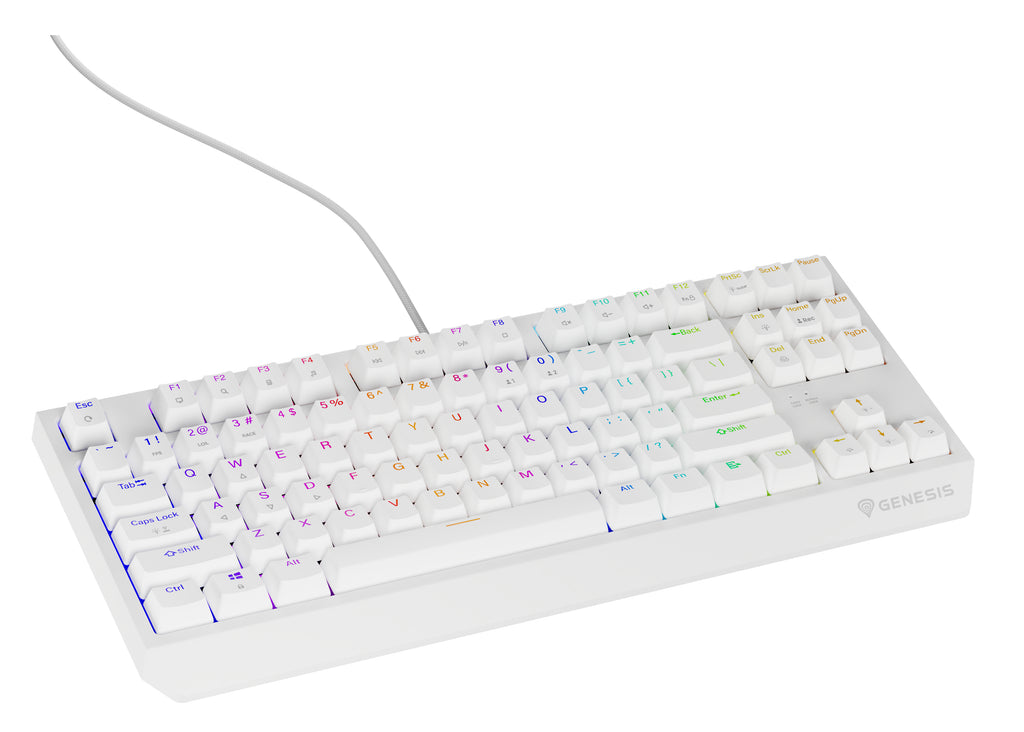 GENESIS Thor 230 TKL clavier Gaming USB QWERTY Anglais américain Blanc
