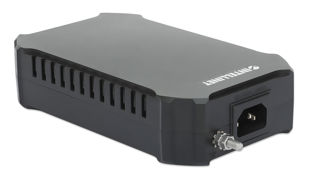Intellinet Injecteur PoE++ 10G 1 Port 95W IEEE 802.3bt 4PPoE Boîtier Métallique