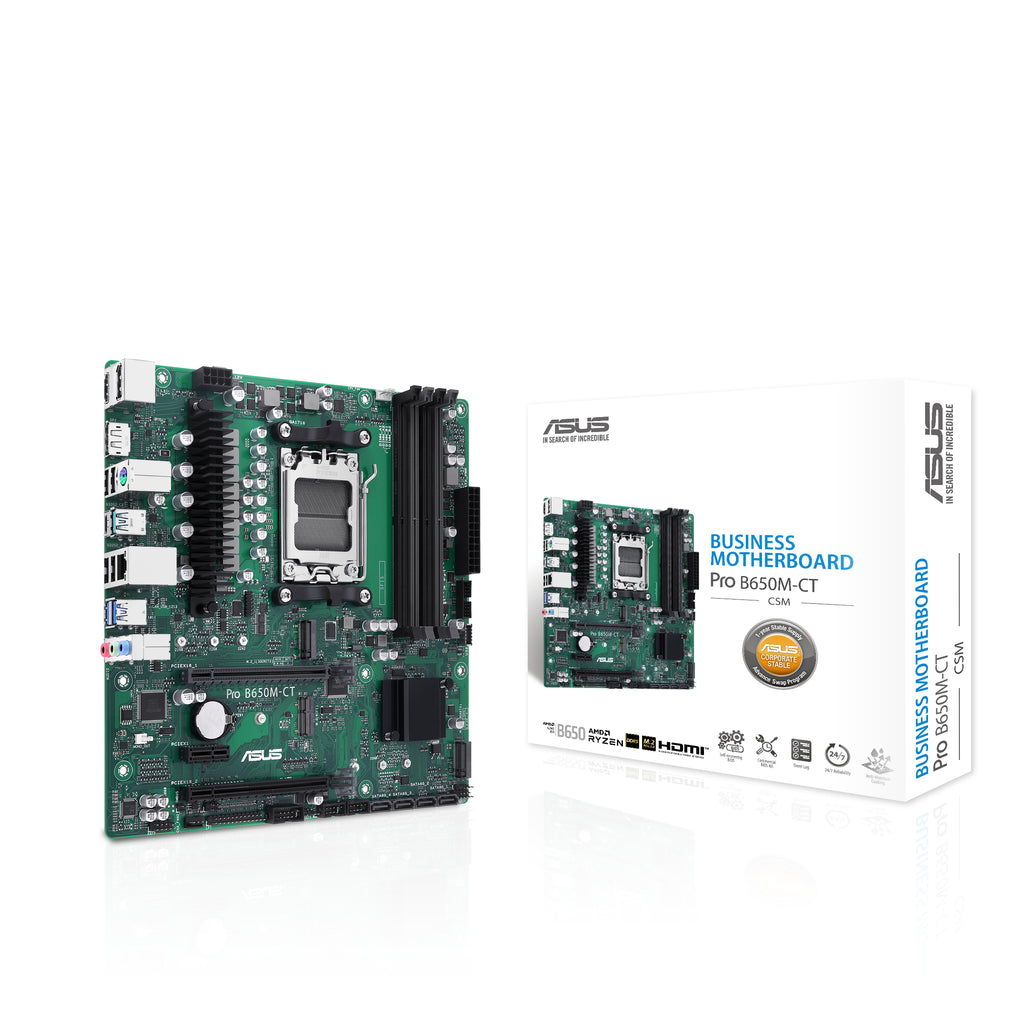 ASUS PRO B650M-CT-CSM AMD B650 Emplacement AM5 micro ATX