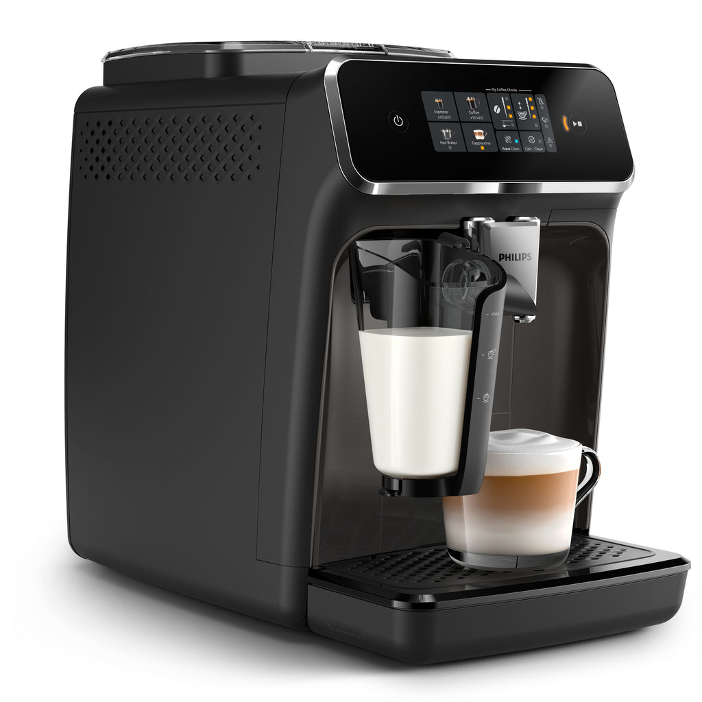Philips Série 2300 SilentBrew Noir / Gris perle EP2334/10 Machine expresso broyeur, 4 boissons carafe LatteGo