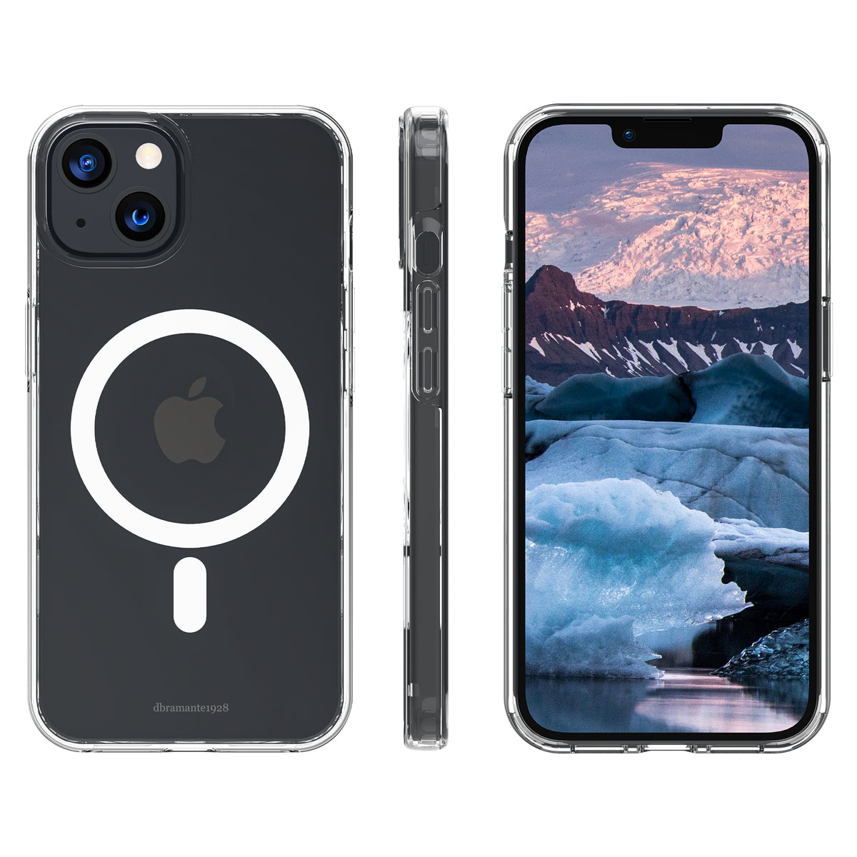 Coque de Protection Iceland Pro MagSafe Compatible, Transparente, pour Téléphones 6.1 pouces (15,5 cm)