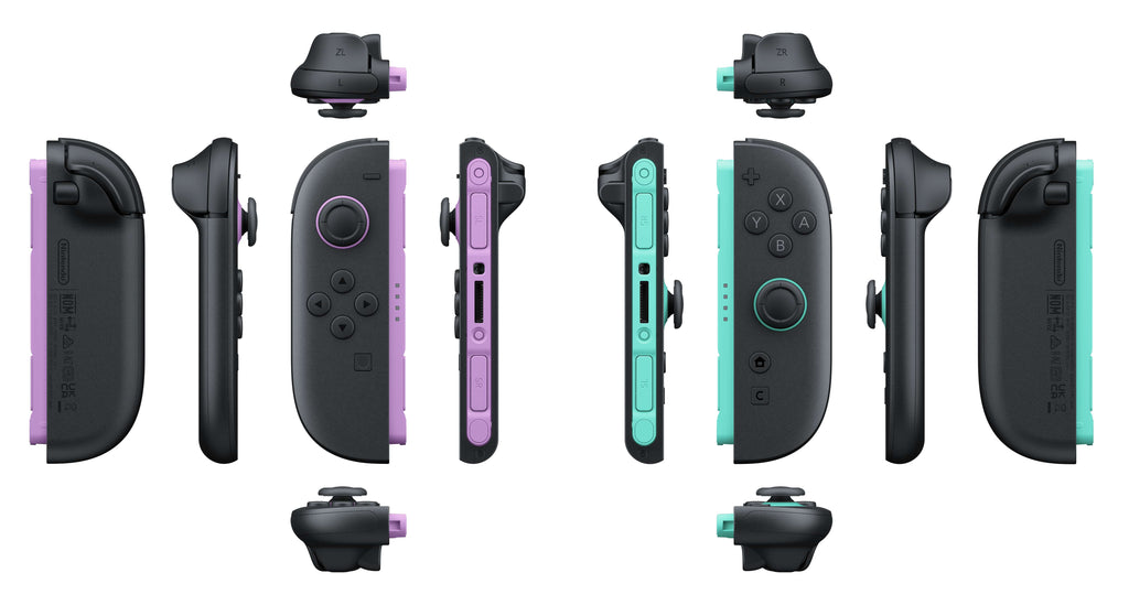 Nintendo Joy-Con 2 Noir, Vert clair, Violet Bluetooth Manette de jeu Analogique/Numérique Nintendo Switch 2
