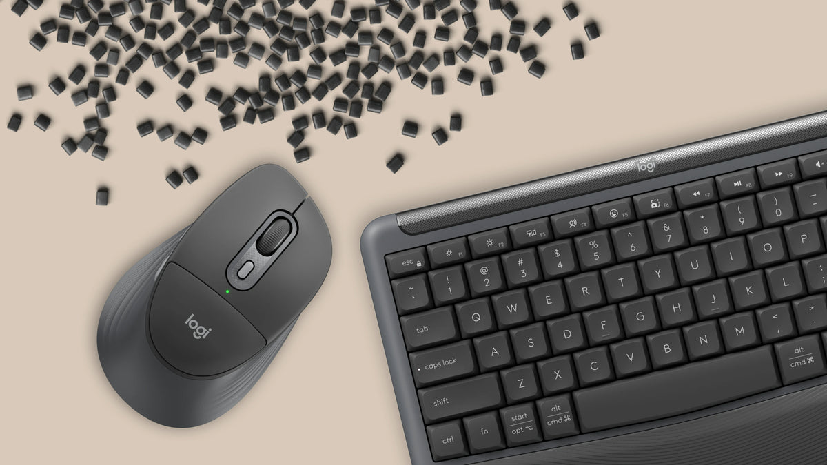 Logitech Signature Comfort Plus Combo MK880, Ensemble Clavier et Souris Sans Fil, Disposition Nordique, Graphite