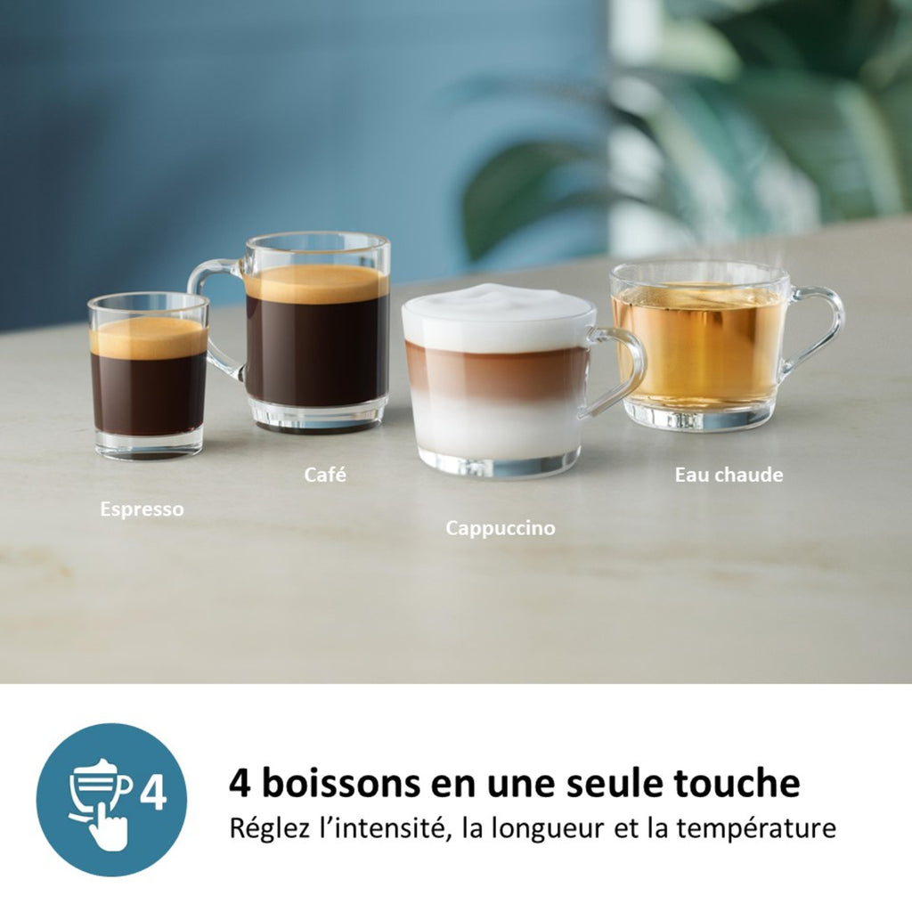 Philips 2200 series Série 2200 Noir Mat EP2230/10 Machine expresso broyeur, 3 boissons, carafe LatteGo