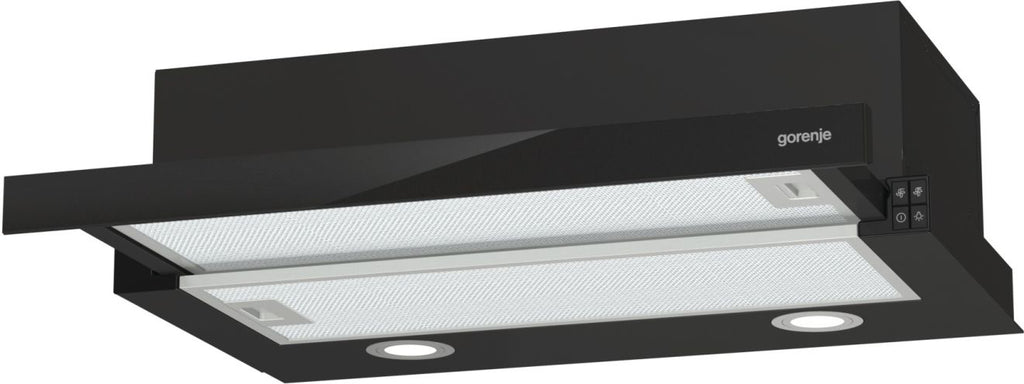 Gorenje TH62E4BG Semi-intégrée (semi-encastrée) Noir 450 m³/h