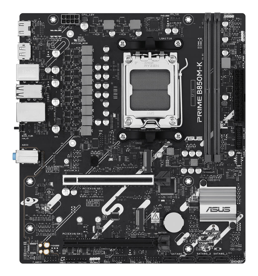 ASUS PRIME B850M-K AMD B850 Emplacement AM5 micro ATX