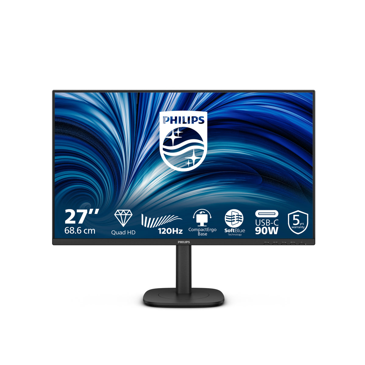 Philips 3000 series 27B2U3601/00 Écran PC 27" Quad HD 2560 x 1440 LCD Noir