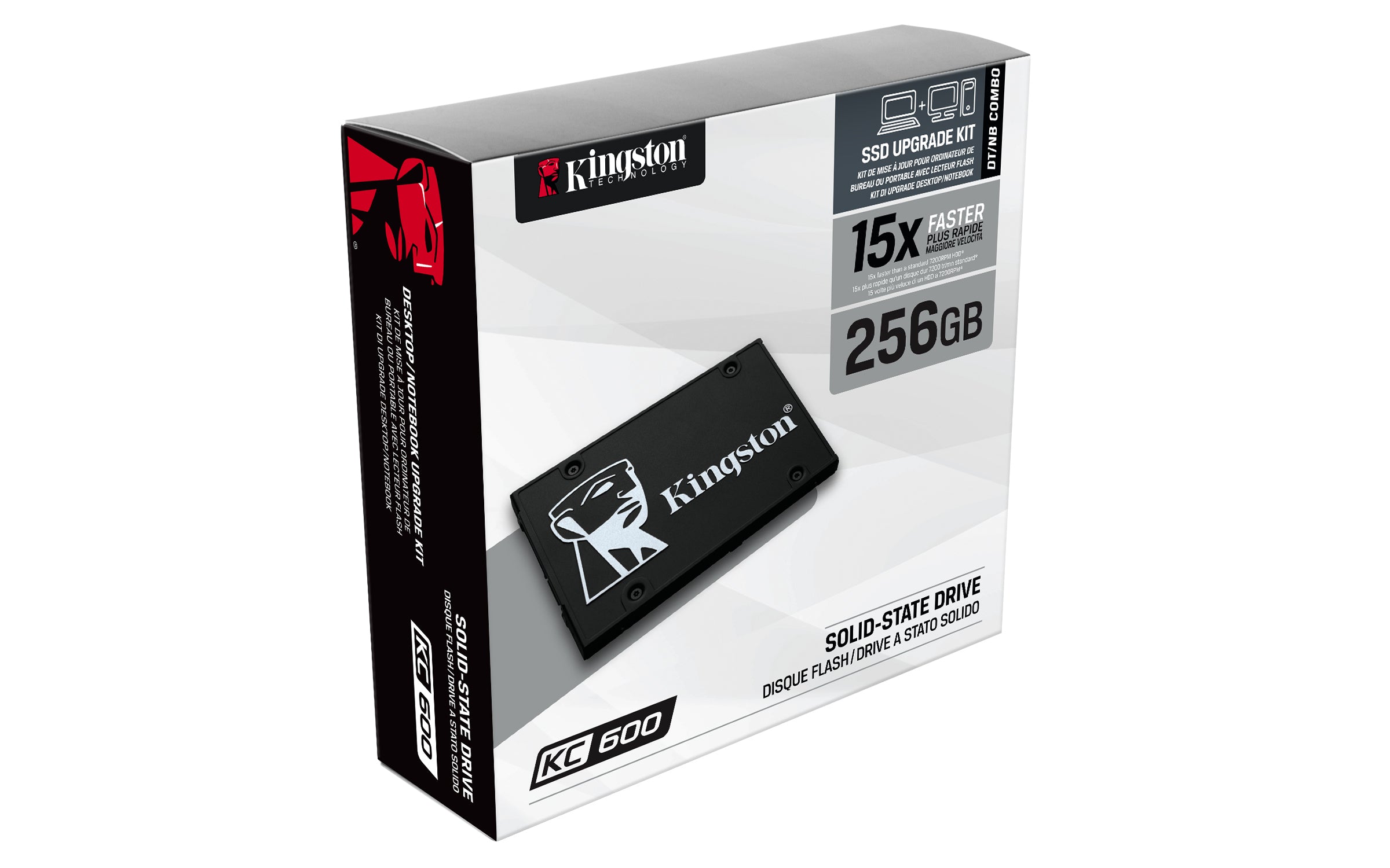 Kingston Technology SSD KC600 SATA3 2.5" de 256 Go