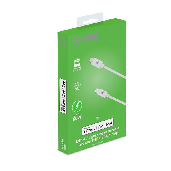 Câble Lightning vers USB-C, 2 m, Blanc