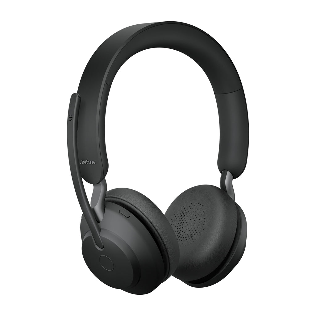 Jabra Evolve2 65 Casque Sans Fil Bluetooth avec Socle de Chargement, USB Type-C, Noir