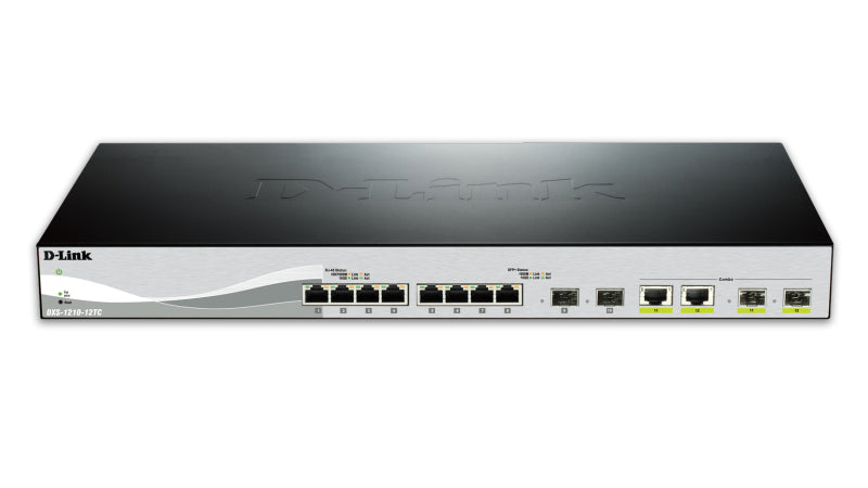 D-Link DXS-1210-12TC/E Commutateur Réseau Géré L2 10G Ethernet 1U Noir et Argent