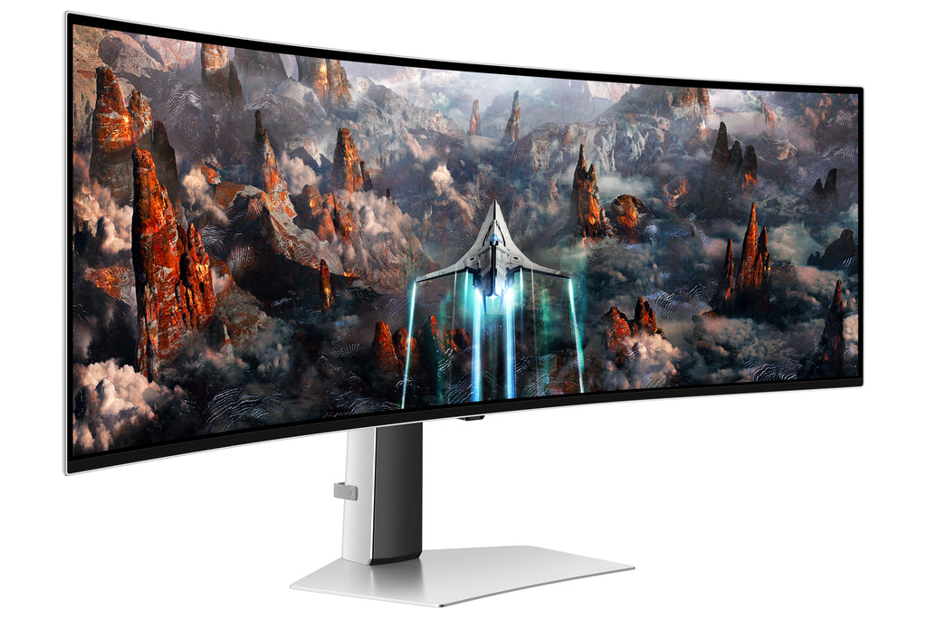 Samsung Samsung G93SC écran plat de PC 124,5 cm (49") 5120 x 1440 pixels Dual QHD OLED Argent
