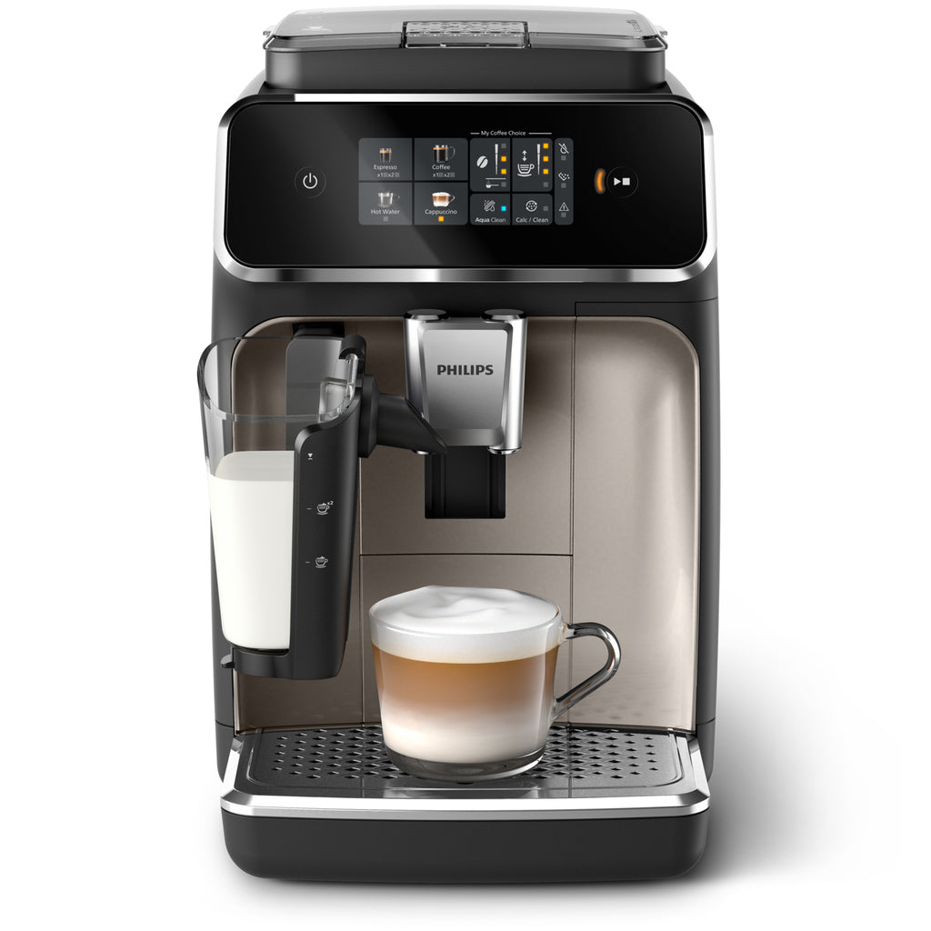 Philips Philips Série 2300 SilentBrew Noir / Chrome EP2336/10 Machine expresso broyeur, 4 boissons carafe LatteGo