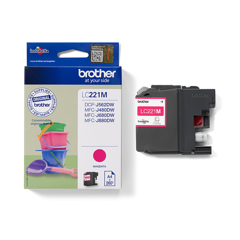 Brother LC221M cartouche d'encre 1 pièce(s) Original Magenta
