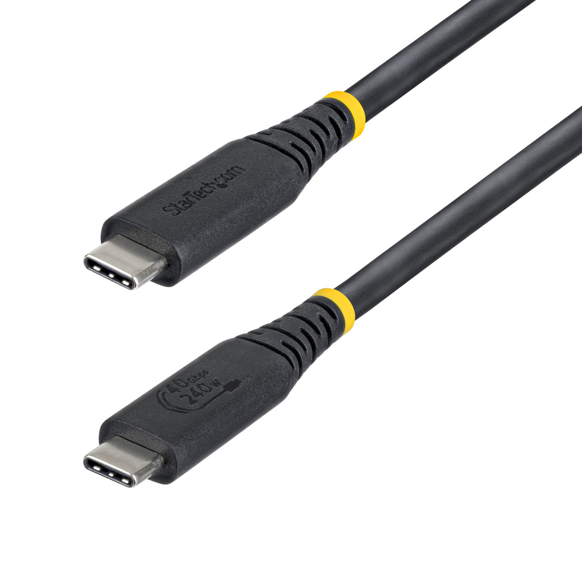 StarTech.com Câble USB4 1m 40 Gbps USB-C Certifié USB-IF 240W PD 8K 60Hz DP2.1 Noir