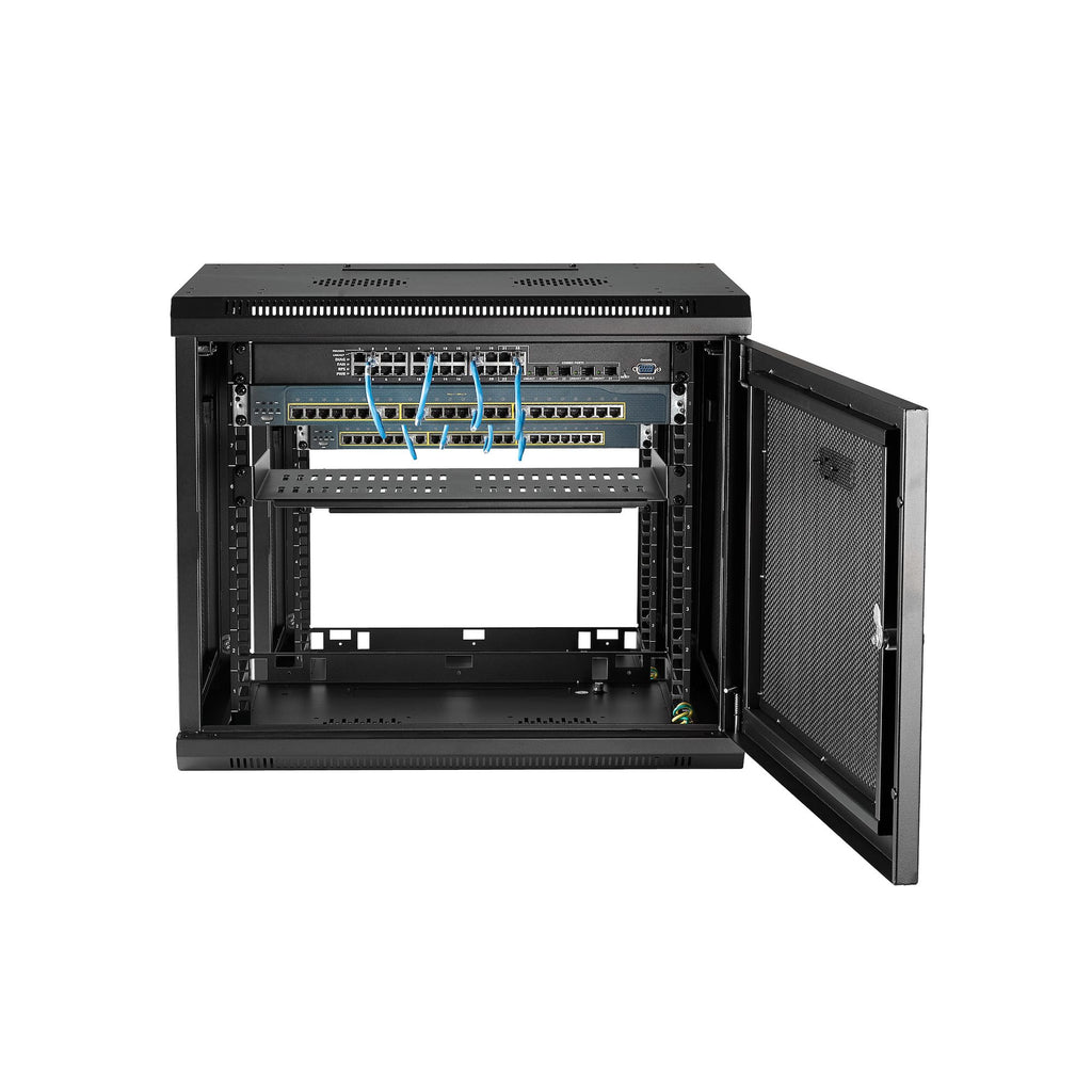 StarTech.com Armoire Réseau Murale 9U 19" avec Étagère 1U et Ventilation