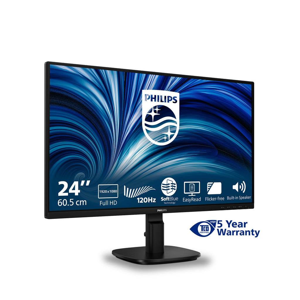 Philips 2000 series 24B2N2200/00 écran plat de PC 60,5 cm (23.8") 1920 x 1080 pixels Full HD LCD Noir