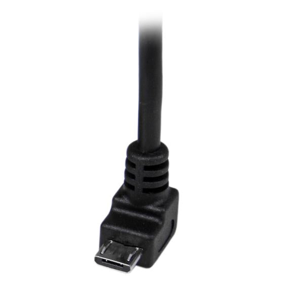 StarTech.com Câble Micro USB 2 m - USB A vers Micro B coudé 90° vers le bas