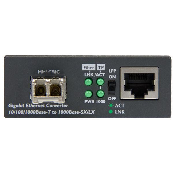 StarTech.com Convertisseur de Média Gigabit Ethernet Fibre Optique Compact 850nm MM LC 550m