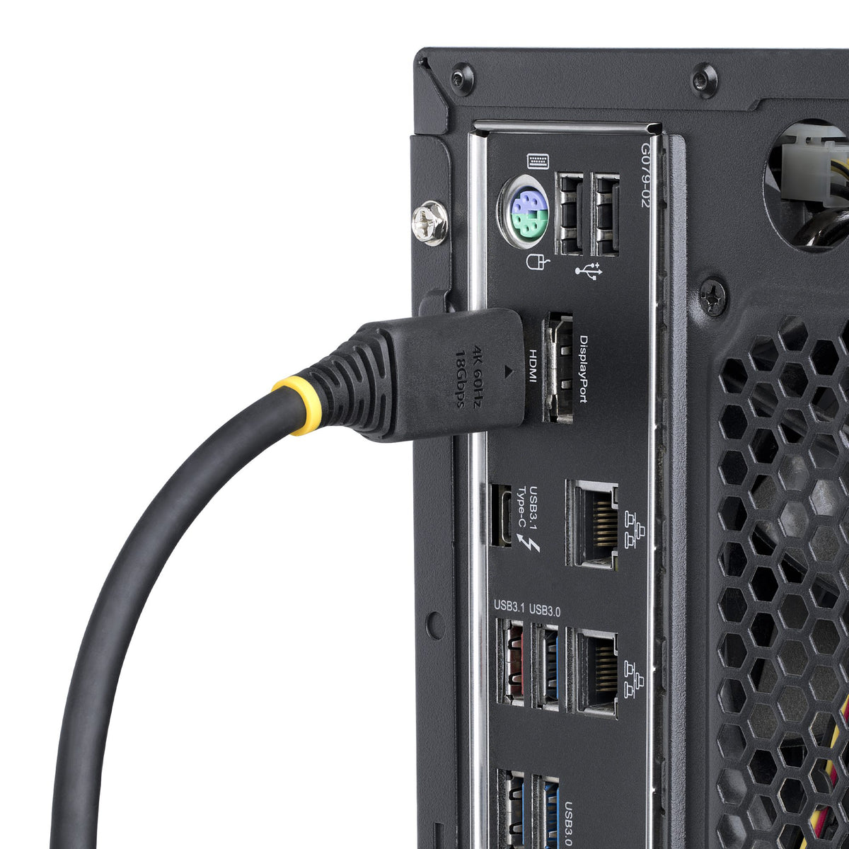 StarTech.com Câble HDMI Haute Vitesse 50 cm avec Connecteurs à Verrouillage, 4K 60Hz, 18 Gbps, HDR10, HDCP 2.2, ARC