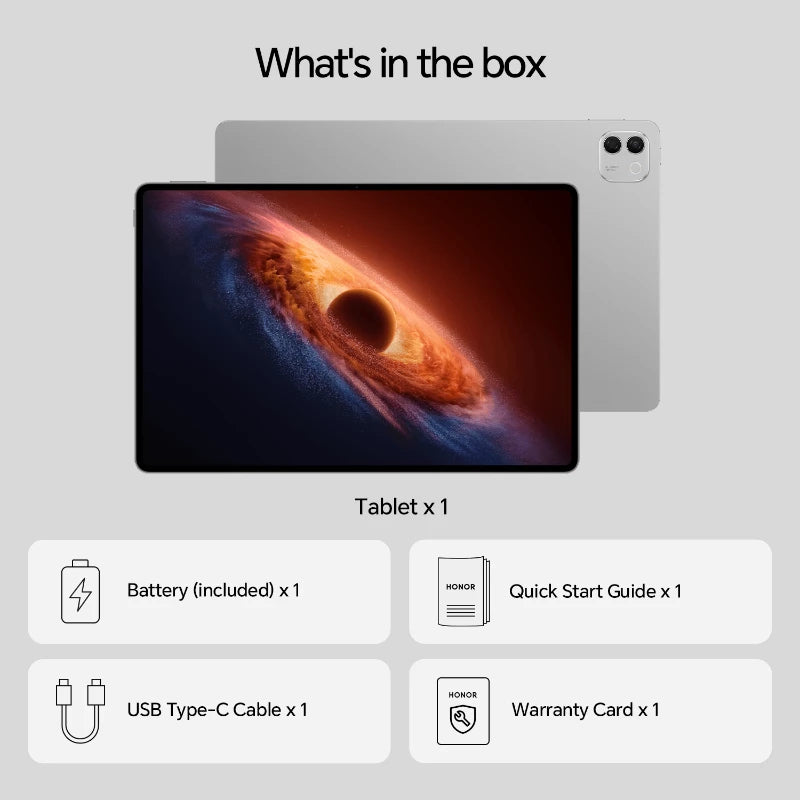 Honor MagicPad4 Snapdragon 256 Go 31,2 cm (12.3") 12 Go Wi-Fi 7 (802.11be) Android 16 Gris - vue 2