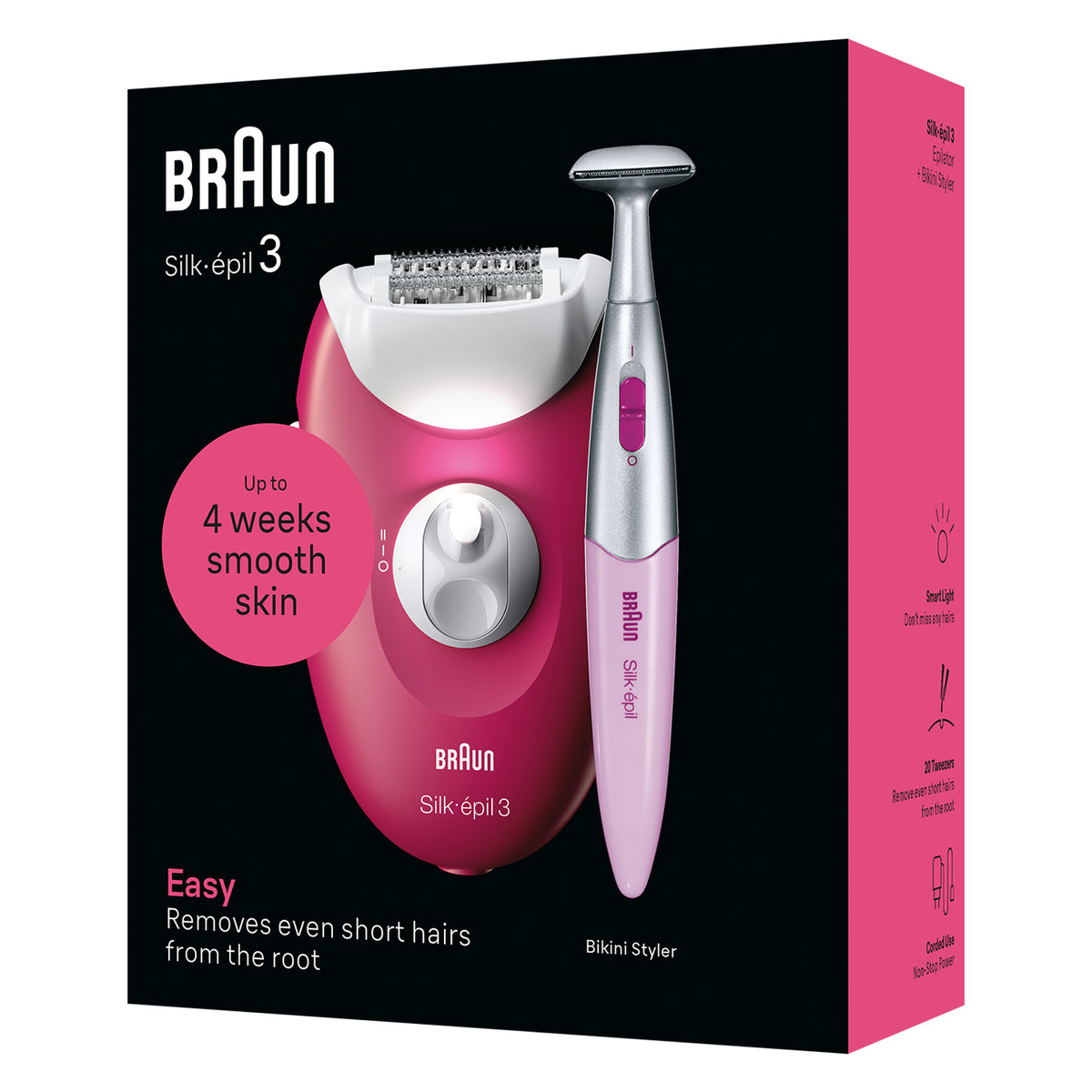 Braun Silk-épil 3 3-202 20 pince(s) Baie