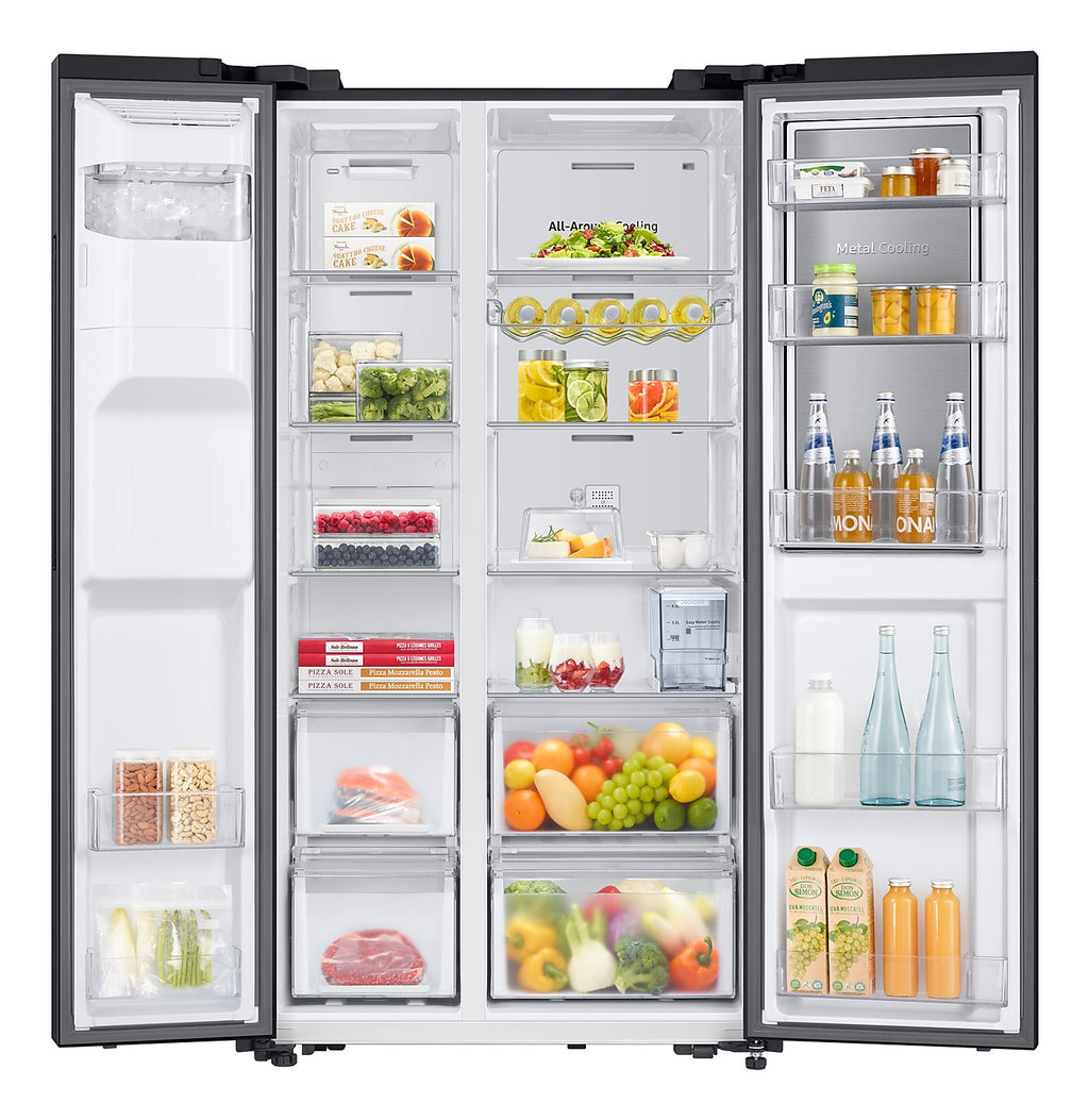 Samsung RH64DG53R3B1 Réfrigérateur Américain Pose Libre 628 L, Noir, Acier Inoxydable