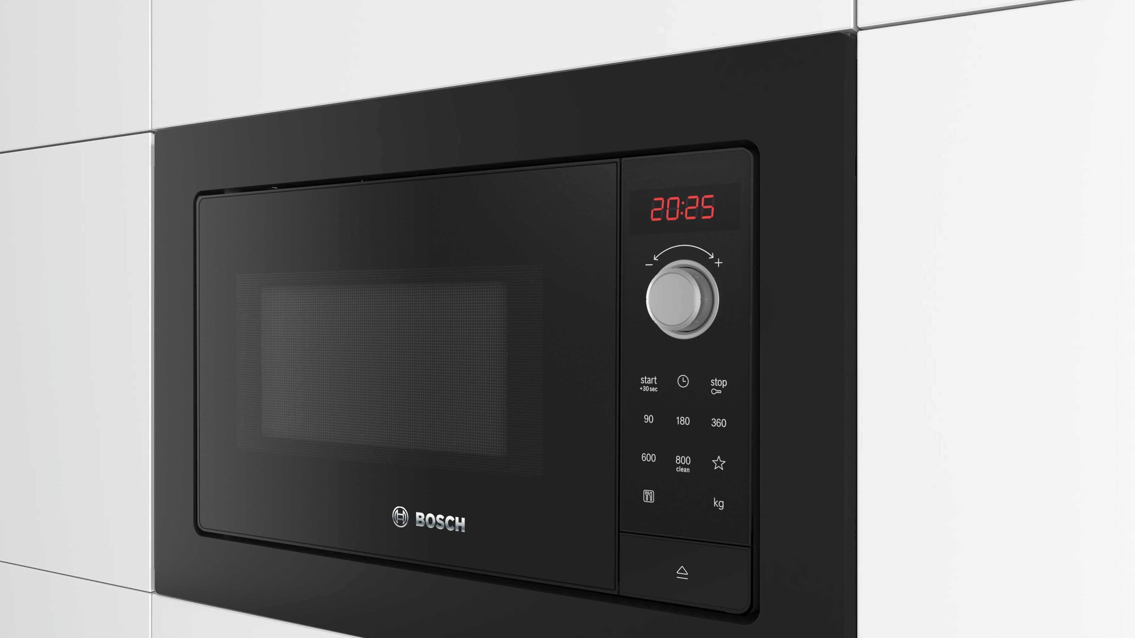 Bosch Bosch Serie 2 BFL623MB3 micro-onde Noir Micro-onde simple Intégré 20 L 800 W