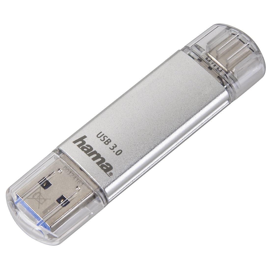 Hama C-Laeta lecteur USB flash 64 Go USB Type-A / USB Type-C 3.2 Gen 1 (3.1 Gen 1) Argent