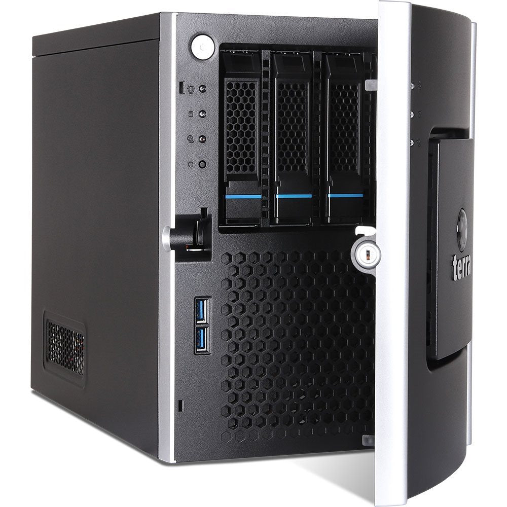 Serveur Mini Tower TERRA MINISERVER 1100376, Intel Xeon E-2434 3,4 GHz, 32 Go DDR5, 1,92 To, Windows Server 2025 Essenti