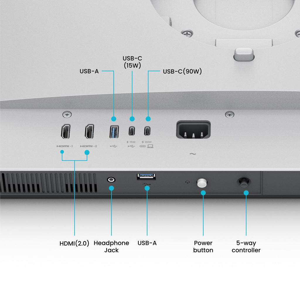 BenQ MA270U écran plat de PC 68,6 cm (27") 3840 x 2160 pixels 4K Ultra HD Blanc - vue 3