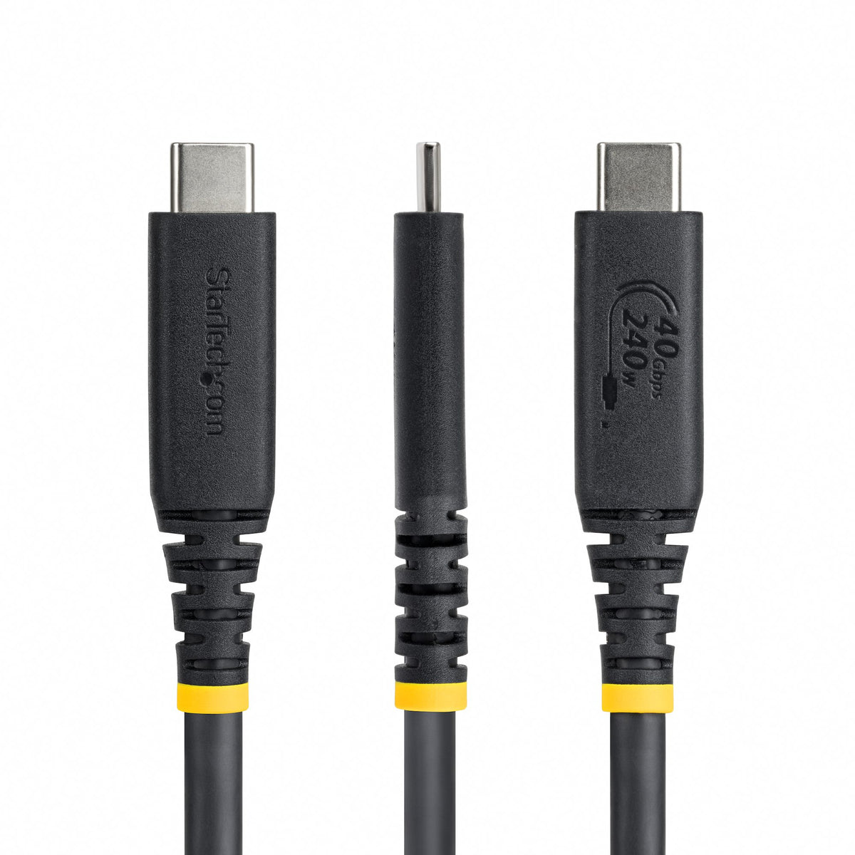 StarTech.com Câble USB4 USB-C 50cm 40 Gbps 240W PD 8K 60Hz DP2.1 Noir