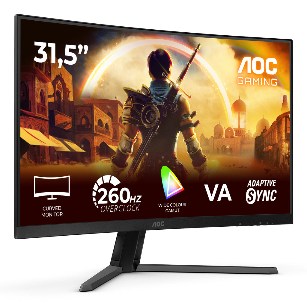AOC G4 C32G42ZE écran plat de PC 80 cm (31.5") 1920 x 1080 pixels Full HD LED Noir, Rouge