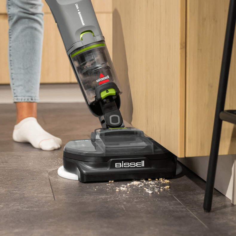 Bissell SpinWave + Vac Pet Pro Aspirateur balai Batterie Sec&humide Cyclonique Sac à poussière 0,4 L Noir, Gris