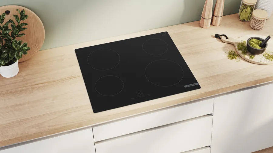 Bosch Bosch Serie 4 PKE611BA2E plaque Noir Intégré 60 cm Céramique 4 zone(s)
