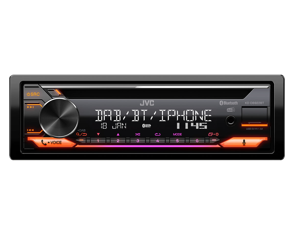 JVC KD-DB922BT Noir 200 W Bluetooth