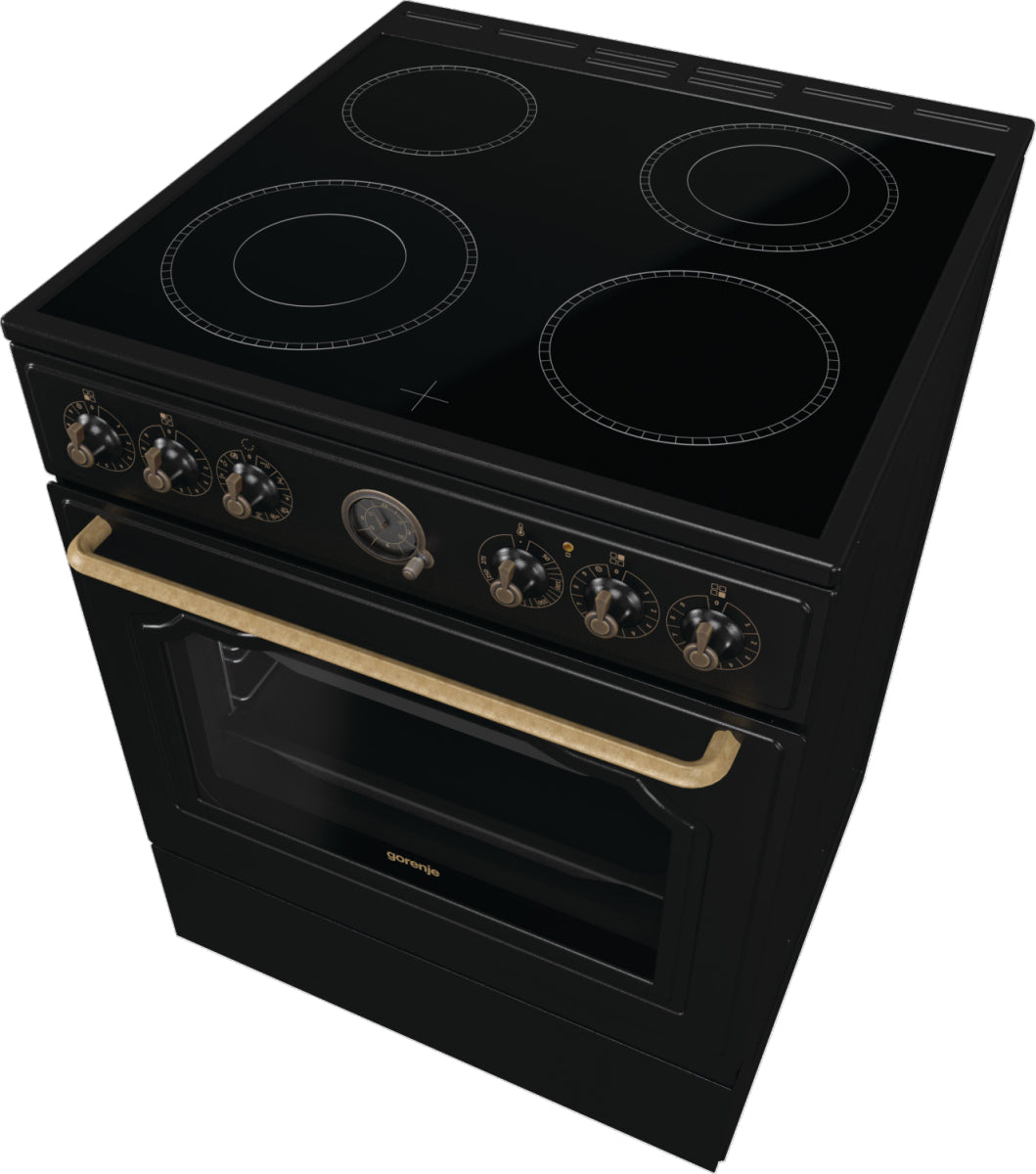 Gorenje GECS6B71CLB Cuisinière Electrique Céramique Noir